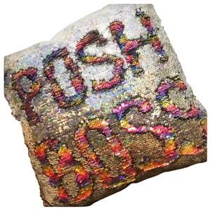 Reversible Sequins Accent Pillow Posh Boss Customizable NEW